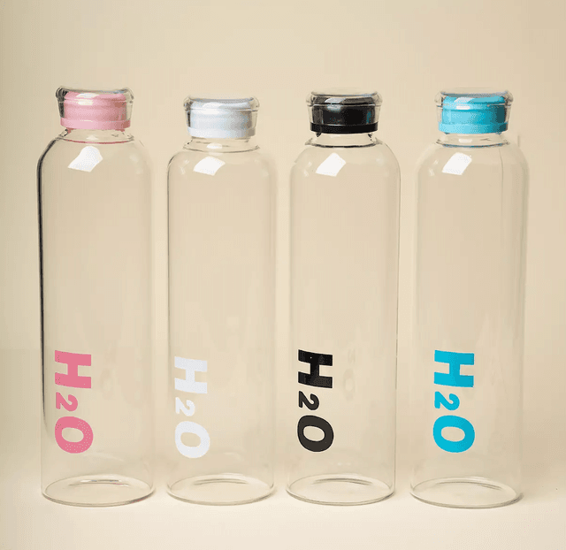 H20 গ্লাস ওয়াটার বোতল ১০০০ মি.লি.