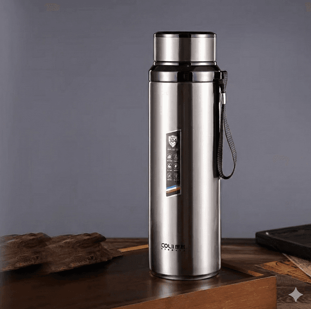 ১০০০ মি.লি. ইনসুলেটেড স্টেইনলেস স্টিল থার্মোস কাপ