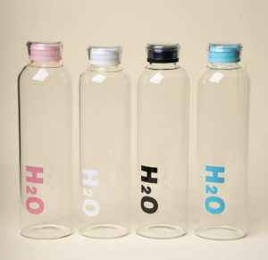 H20 গ্লাস ওয়াটার বোতল ১০০০ মি.লি.