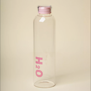 H20 গ্লাস ওয়াটার বোতল ১০০০ মি.লি. - Pink